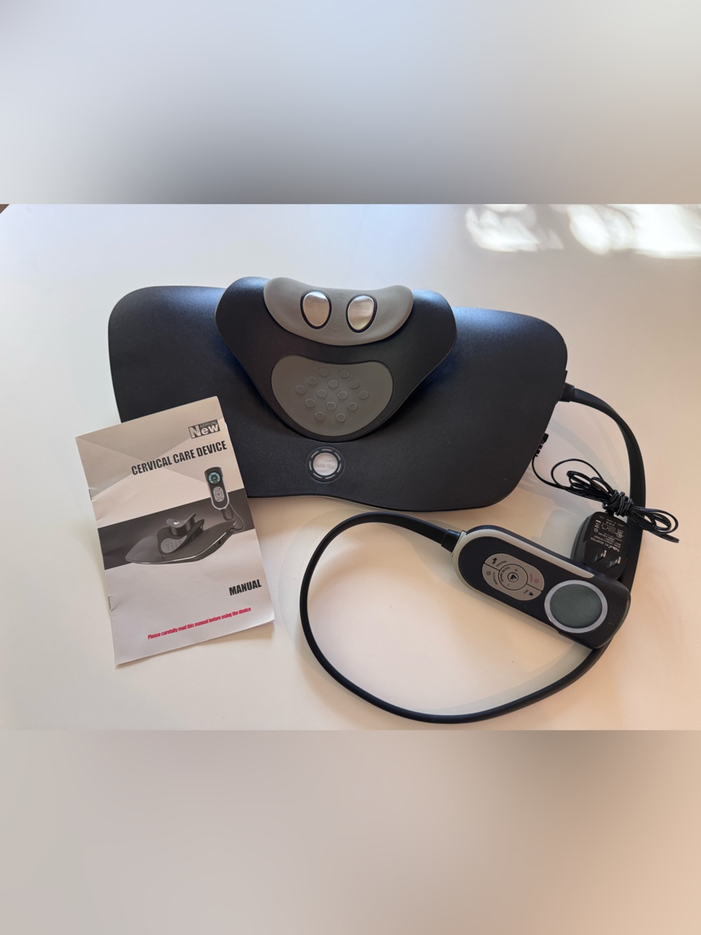 Electric Cervical Neck Therapy Device - Black/Grey